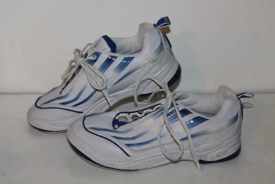 Dexter Ten Pin Bowling Shoes, #B4012-8, White/Blue, Leather, Women's Size 10 - Image 1 of 4