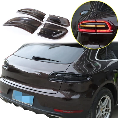 Cubierta protectora de luz trasera negra ahumada para Porsche Macan 95B 2015-2018 Foto 1 de 4