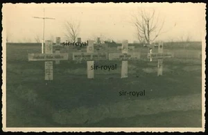 1943 - Tumba de soldados tumba de guerra tumba de honor - Wehrmacht - WK2 foto postal 14x9 cm - Imagen 1 de 2