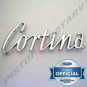 CORTINA Boot Badge , Chrome , Brand New, for FORD MK1 MKI Super deluxe GT - Foto 1 di 3