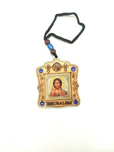 Icons Cross Jesus Orthodox w/Incense & Rope 7.3 x 6cm - Picture 1 of 6