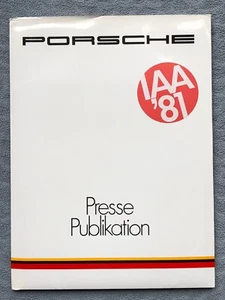 PORSCHE IAA '81 INTERNATIONAL MOTOR SHOW FRANKFURT 944 LAUNCH PRESS PACK ENGLISH - Picture 1 of 24