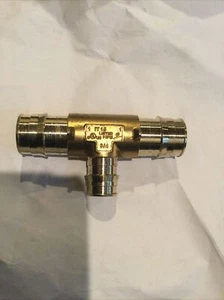 1'' x 1'' x 3/4'' ProPEX Reducing Tee- Lead Free Brass - Uponor LF4701175 - Picture 1 of 2