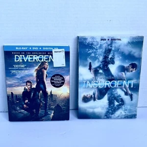 Divergent Blu-ray & Insurgent DVD Movie Lot One Sealed One Like New - Please Read - Bild 1 von 6