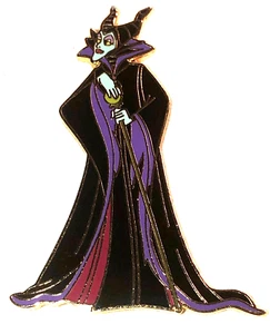 DISNEY WDW 2002 MALEFICENT FROM SLEEPING BEAUTY VILLAINS SERIES OPEN EDITION PIN - Bild 1 von 1