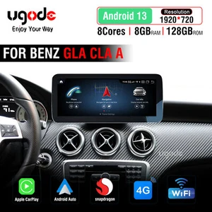 12.3" Android13 Screen Display 8+128GB Carplay Mercedes Benz A CLA GLA 2012-2015 - Picture 1 of 12