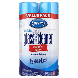 2 PACK Sprayway World's Best Glass Cleaner, Value Pack, 19 OZ - Picture 1 of 11