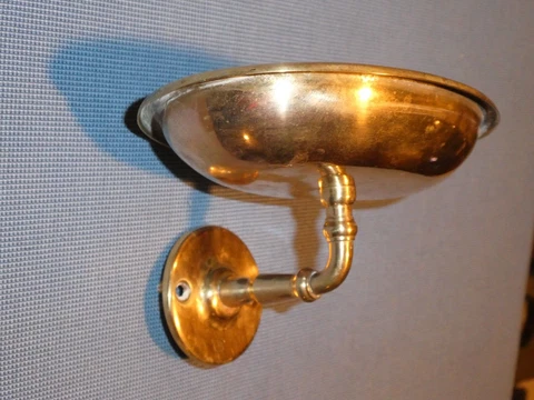 ANTIQUE VINTAGE OLD ORIGINAL VICTORIAN BATHROOM BRASS SOAP HOLDER WALL DISH Cover