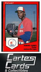 Howard Farmer 1989 ProCards Minor League Team Sets #155  Jacksonville Expos