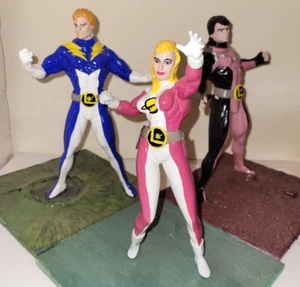 Legion of superheroes handmade statues 9 inches One-of-a-Kind - Picture 1 of 5