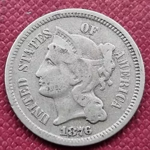 1876 Three Cent Nickel 3c Better Grade #53890 - Picture 1 of 2