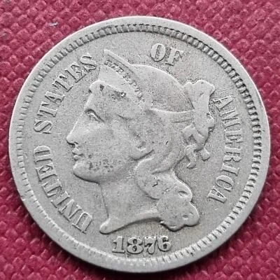 1876 Three Cent Nickel 3c Better Grade #53890 - Image 1 of 2