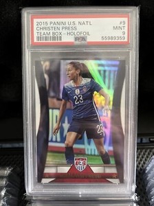 Christen Press Panini US National Team Holofoil #9 USWNT USA PSA 9