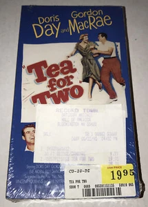Tea For Two VHS Doris Day Gordon MacRae Video Movie RECORD TOWN RECEIPT $ TAG - Picture 1 of 3