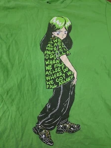 Billie Eilish 2020 T Shirt Sz Medium When We All Fall Asleep Where Do We Go - Picture 1 of 9