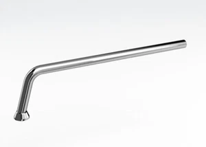 Burlington Exposed P Trap Connection Pipe for Baths W21 - Nickel Finishes - Picture 1 of 8