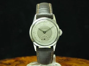 Movado Stainless Steel Hand Wound Women's Watch Two Tone Dial/Caliber Movado 470 - Picture 1 of 9