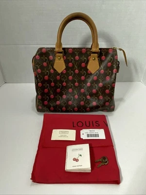 Louis Vuitton LV быстрый монограмма CERISE сумка M95009 вишни Мураками VGC PLS читать! - Изображение 1 из 4