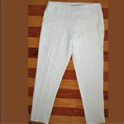 PANTALONES DE VESTIR TRINA TURK RISSA PANTALONES FRENTE PLANO BLANCO SEDOSO CREPÉ FORRADO TALLA 2 Foto 1 de 4
