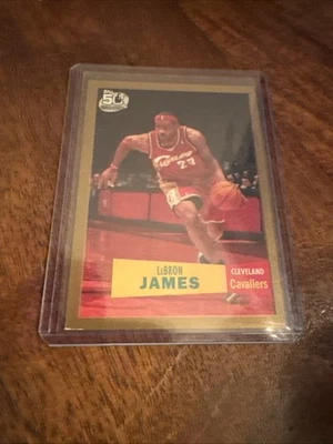 LeBron James 2007-08 Topps 50th Anniversary GOLD Parallel #23 0510/2007 Cavs - Image 1 of 2