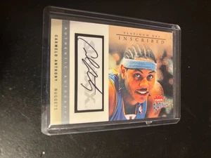 2003/4 Fleer Platinum Inscrito Carmelo Anthony Autógrafo RC Syracuse Nuggets - Imagen 1 de 2