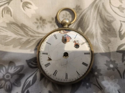 RELOJ BOLSILLO BREGUET & FILS VERGE FUSEE HERMOSO HECHO EN SUIZA - Repuestos / Reparación  Foto 1 de 4