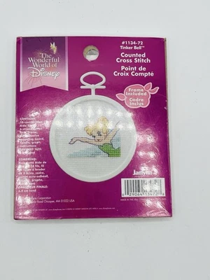 2006 Janlynn Disney Mini Counted Cross Stitch Kit - Tinkerbell #1134-72 - NEW - Image 1 of 2