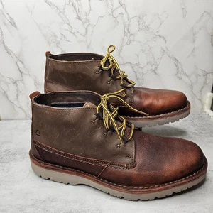 Botas Chukkas Clarks Eastford Mid 10.5 26162926 de cuero marrón con cordones para hombre - Imagen 1 de 10