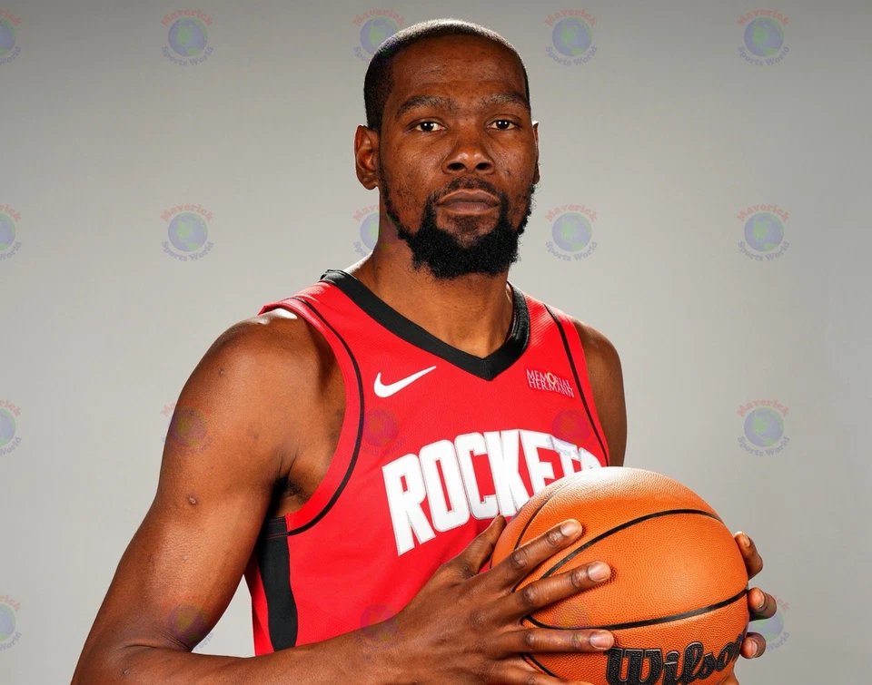 Foto 8x10 Kevin Durant Houston Rockets NBA Baloncesto Jugador Más Valioso Campeón Foto 1 de 1