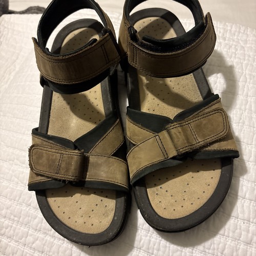 ECCO Sandali Uomo Marrone Cinturino Passeggio Escursionismo Shock Point Uomo Taglia 45