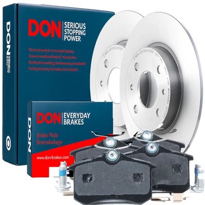 Kit Dischi E Pastiglie Freno Posteriori DON Per VW Jetta IV TSI TFSI TDI - Immagine 1 di 4