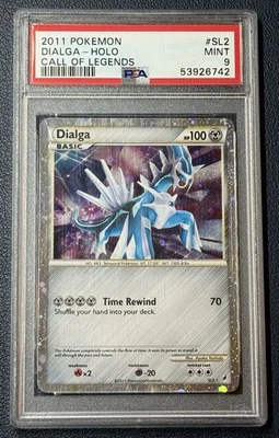 2011 Pokemon Shiny Dialga Call of Legends Secret Rare Holo #SL2 PSA 9 - Image 1 of 2