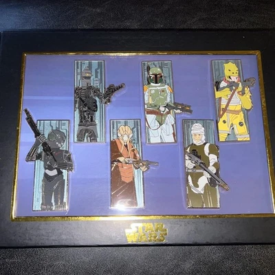 2017 Disney D23 Expo WDI Star Wars Bounty Hunter Pin Set LE 300 - Image 1 of 4