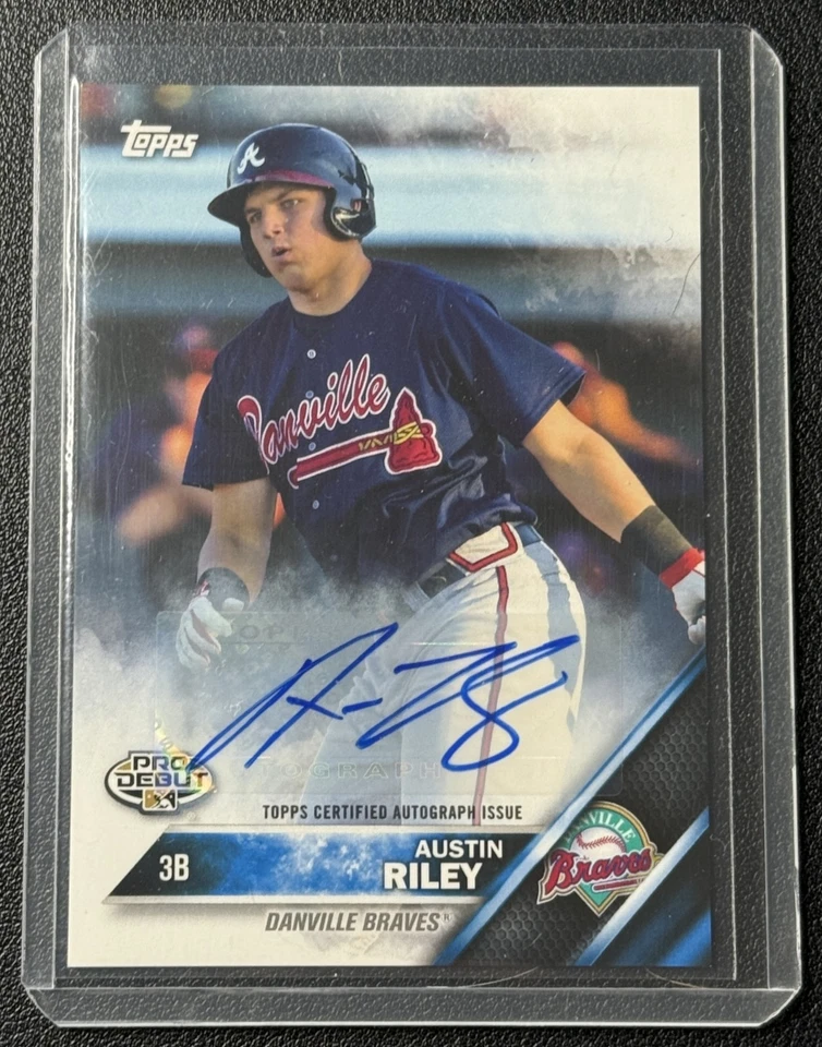 AUSTIN RILEY 2016 TOPPS PRO DEBUT #128 AUTOGRAPHS AUTO BRAVES - Image 1 of 2