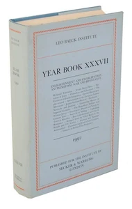 The Leo Baeck Institute / LEO BAECK INSTITUTE YEAR BOOK 1992 XXXVII 1st #105887 - Picture 1 of 1