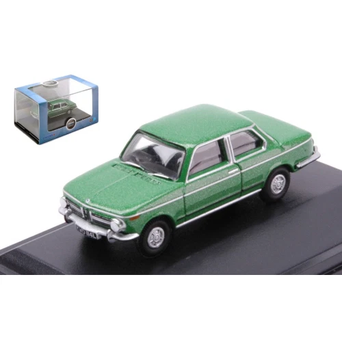 BMW 2002 GREEN 1:76 Oxford Auto Stradali Modellino Nuovo - Immagine 1 di 1