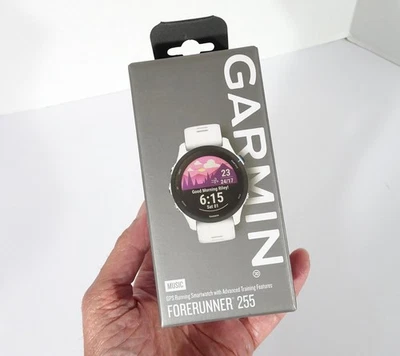 Garmin Forerunner 255 Music- 46mm GPS Running Smartwatch- Black- NEW- FAST SHIP - Image 1 of 4