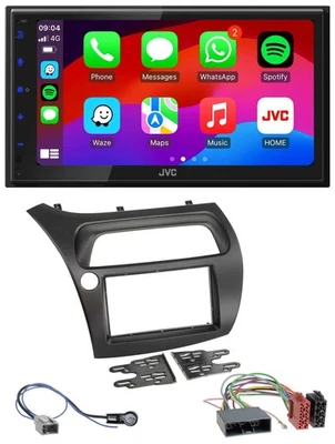 JVC Bluetooth 2DIN MP3 DAB USB Autoradio für Honda Civic (2006-2012) - Bild 1 von 4