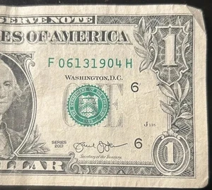 1 $ ausgefallener serieller historischer Datumsschein 13. Juni 1904 (13.06.1904) (F06131904H) - Bild 1 von 5