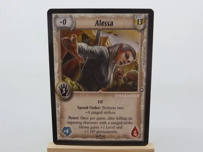WARLORD Saga of the Storm CCG Elf Character Card ALESSA 18/78 #1045 - Image 1 of 2
