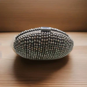 Stylish Elegant Coast Silver Oval Clutchbag - Used - Picture 1 of 8