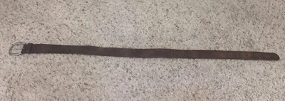 Cinturón de cuero marrón Fossil para mujer 34" hebilla en forma de U floral Foto 1 de 4