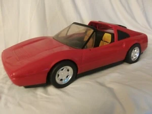 RARE Vintage 1986 Mattel Barbie RED FERRARI 328 GTS Convertible Sports Car 21" - Picture 1 of 12