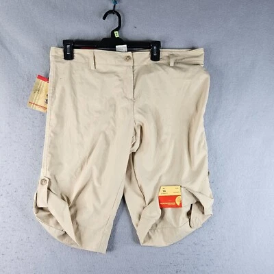 Pantalones Cortos Impermeable Para Mujer 14 Doble Caqui Convertible Aire Libre Trekking Senderismo Foto 1 de 4