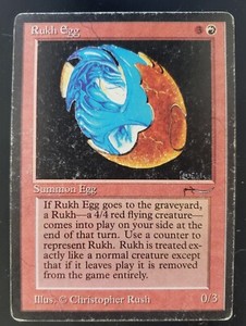 MTG Rukh Egg Dark  – Arabian Nights Card  MP/Heavy Play