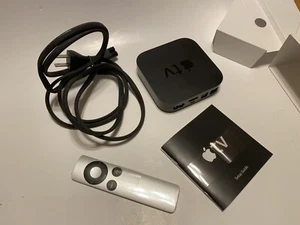 Apple TV 2nd Gen Model A1378 With Remote MC572LL/A Black - Picture 1 of 10