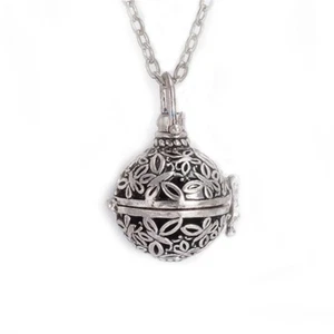 1piece Chime Ball Harmony Bola Ball Angel Caller Locket Neckalce with Lava Stone - Picture 1 of 48
