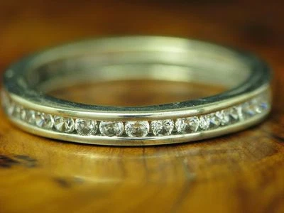 925 Sterling Silber Ring mit Zirkonia Besatz / Echtsilber / RG 57 / 2,2g - Bild 1 von 3