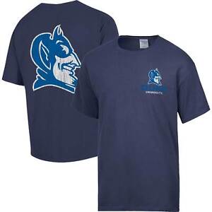 Men's Comfort Wash Navy Duke Blue Devils Vintage Logo T-Shirt