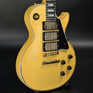 Gibson ML 1957 Les Paul Custom 3PU Heavy Aged Heavy Antique White Stinger 741133 - Picture 1 of 10
